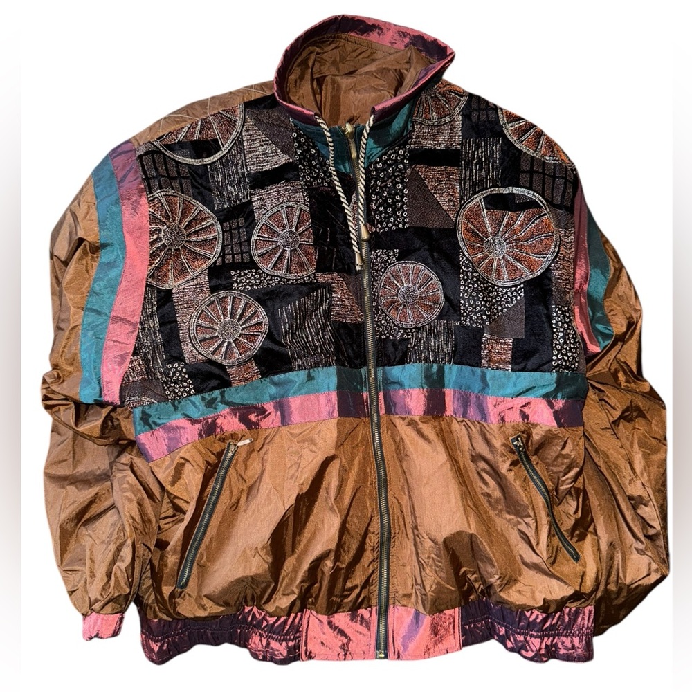 Vintage Chili Pepper Reversible Zip Jacket | Size Large